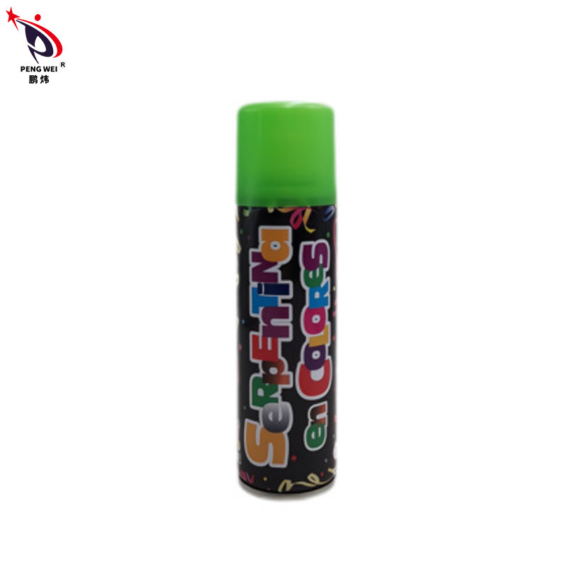 Spruzzo pazzo multicolore della corda di PENGWEI, Tin Silly String Spray Streamer