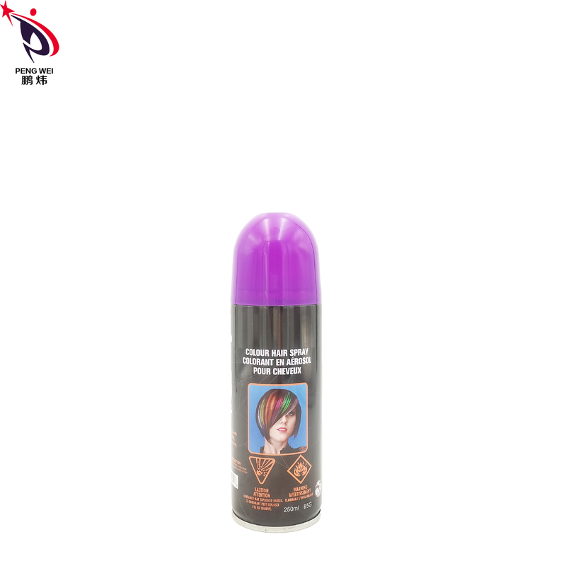Tin Temporary Hair Dye Spray non tossico, spruzzo porpora di colore dei capelli di Smudgeproof