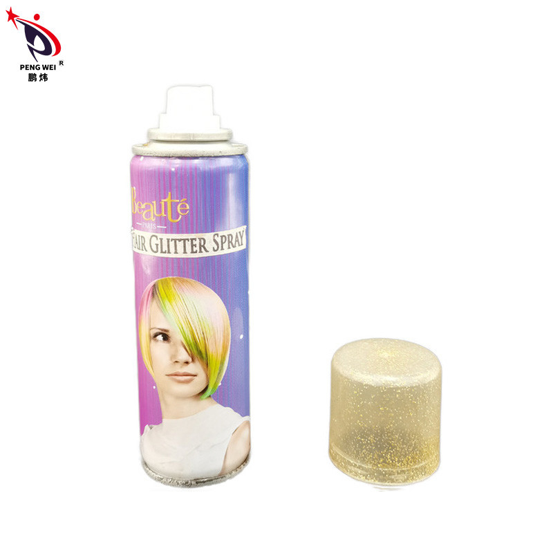 bene durevole non tossico dei capelli 200ml di scintillio dello spruzzo di colore inoffensivo dell'oro