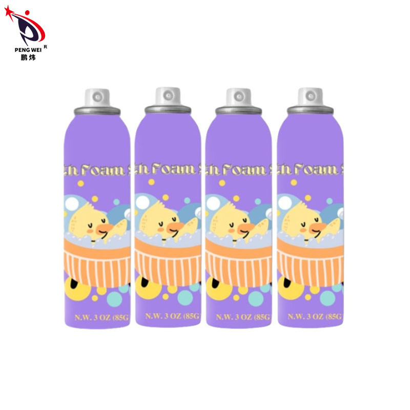 colore porpora del bagno 150ml della schiuma del pulitore di alluminio dello spruzzo per i bambini