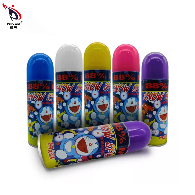 Decorazione Doraemon artificiale 250ml dello spruzzo del fiocco della neve dell'albero di Natale di compleanno di nozze