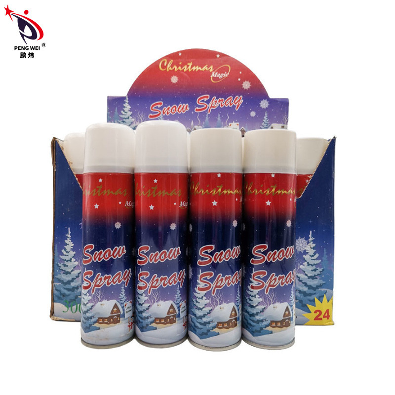 La schiuma artificiale dello spruzzo della neve della latta della festa di Natale ha colorato lo spruzzo 250ml della neve