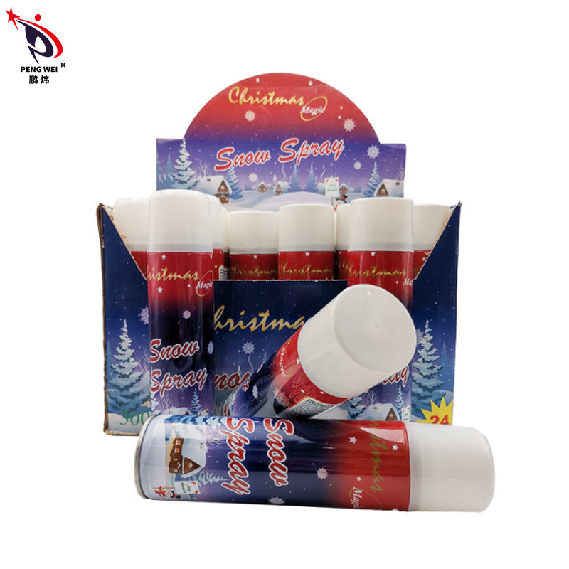 La schiuma artificiale dello spruzzo della neve della latta della festa di Natale ha colorato lo spruzzo 250ml della neve