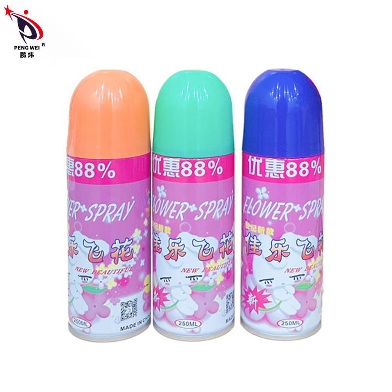 La neve bianca artificiale su ordinazione del partito di logo 250ML spruzza EN71 per il fiore di Natale di nozze