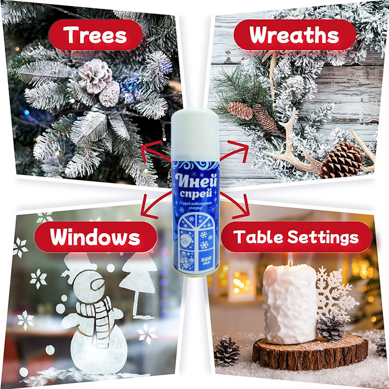 Colore bianco MSDS dello spruzzo artificiale della neve di simulazione dell'albero di Natale