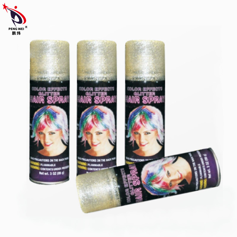 La buona tintura della lacca per capelli 150ml di scintillio di Halloween di fragranza splende lo spruzzo di colore dei capelli
