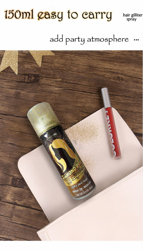 La buona tintura della lacca per capelli 150ml di scintillio di Halloween di fragranza splende lo spruzzo di colore dei capelli