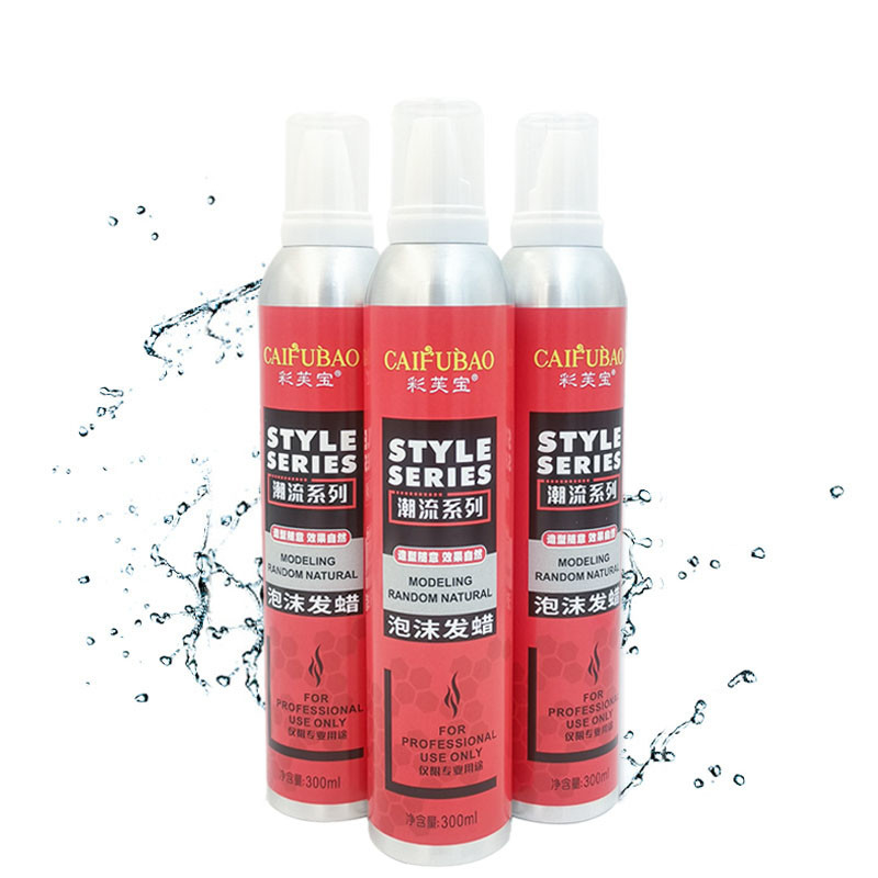 Forte tenuta Barber Natural Styling Mousse portatile 300ml della lacca per capelli asciutta rapida su ordinazione