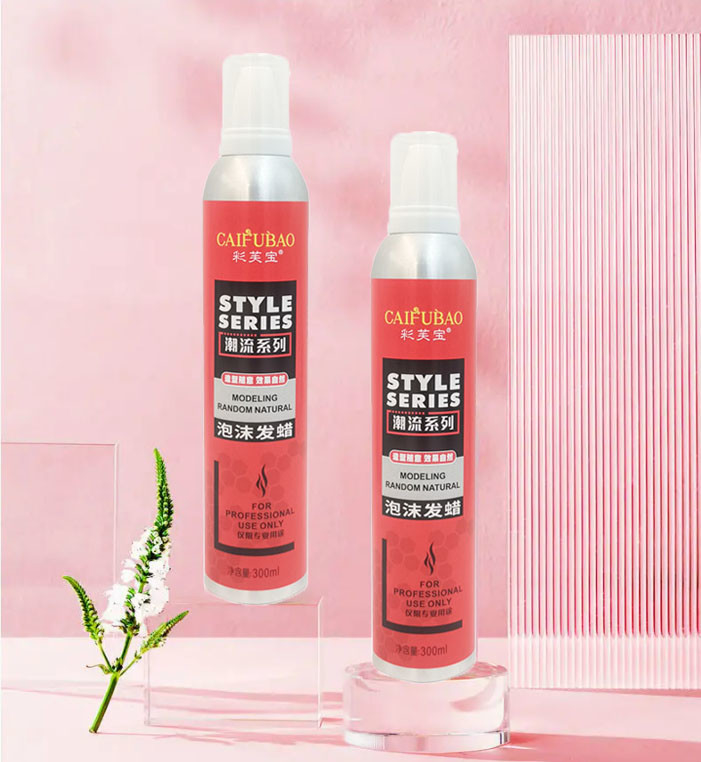 Forte tenuta Barber Natural Styling Mousse portatile 300ml della lacca per capelli asciutta rapida su ordinazione