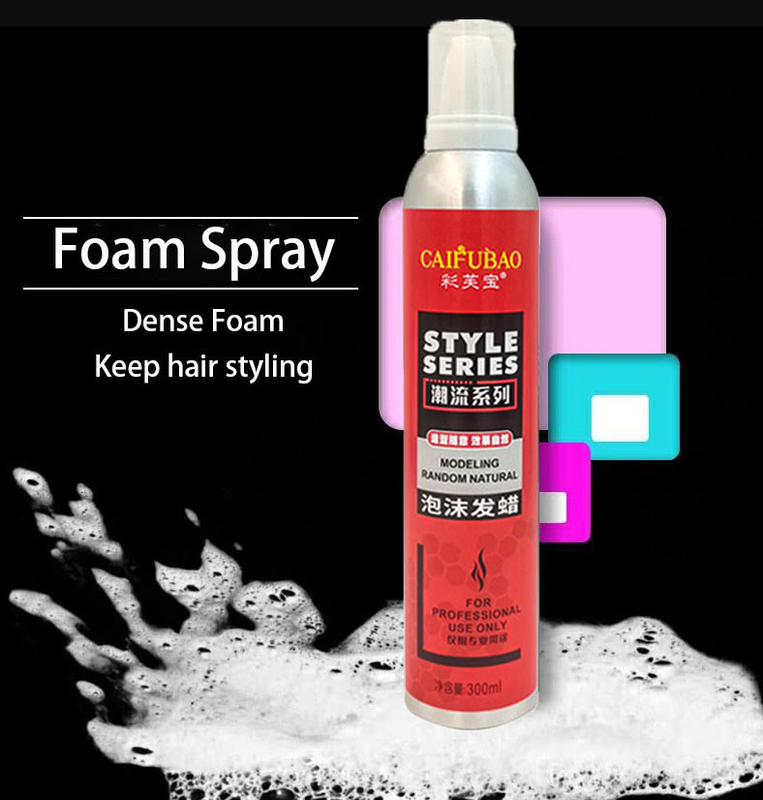 Forte tenuta Barber Natural Styling Mousse portatile 300ml della lacca per capelli asciutta rapida su ordinazione