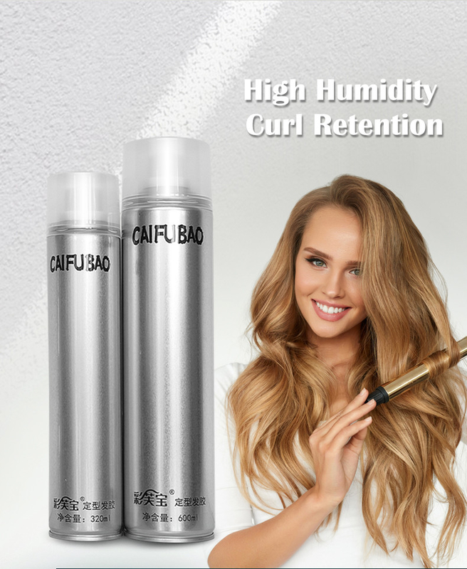 Spruzzo organico naturale duraturo della lacca 208g Barber Strong Holding Hair Styling dell'etichetta privata
