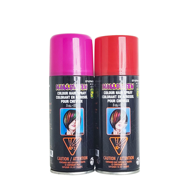 Il colore popolare dei capelli del rifornimento del partito spruzza lo spruzzo temporaneo cambiante di colore dei capelli della lacca per capelli di colore nero