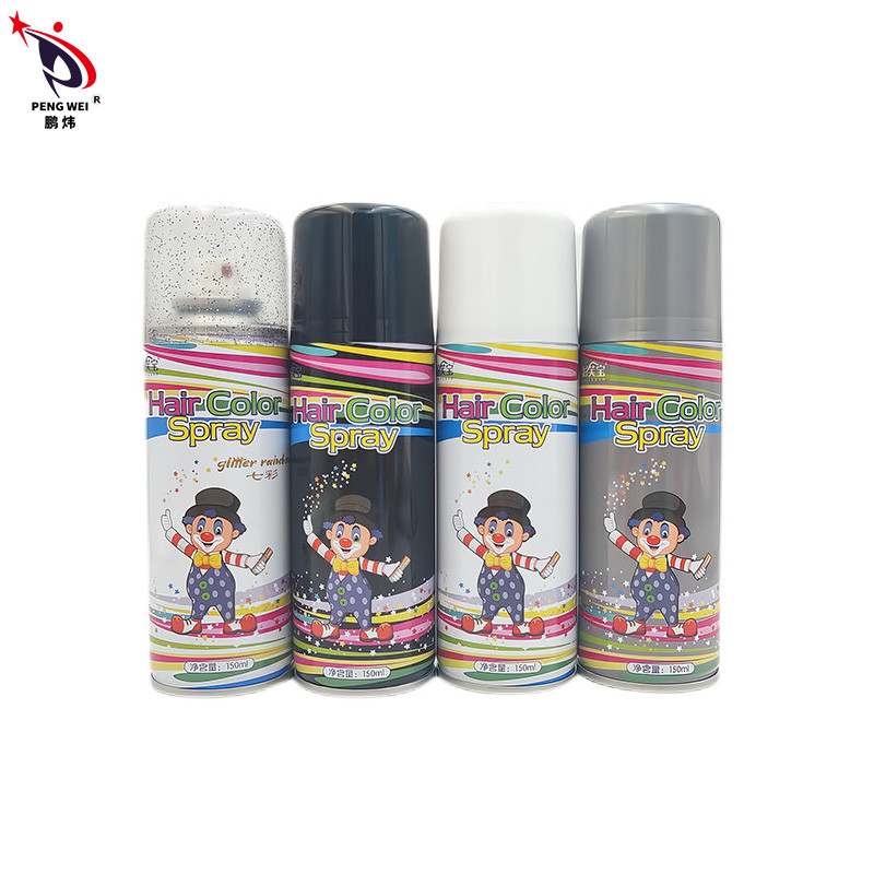 Spray di colore capelli lavabili di lunga durata con ingredienti aromatici alcolici personalizzati
