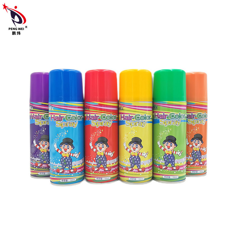 Spray di colore capelli lavabili di lunga durata con ingredienti aromatici alcolici personalizzati