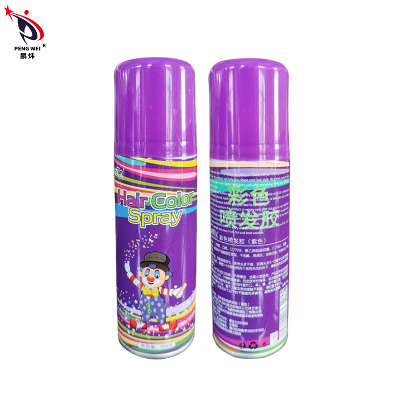 Spray di colore capelli lavabili di lunga durata con ingredienti aromatici alcolici personalizzati