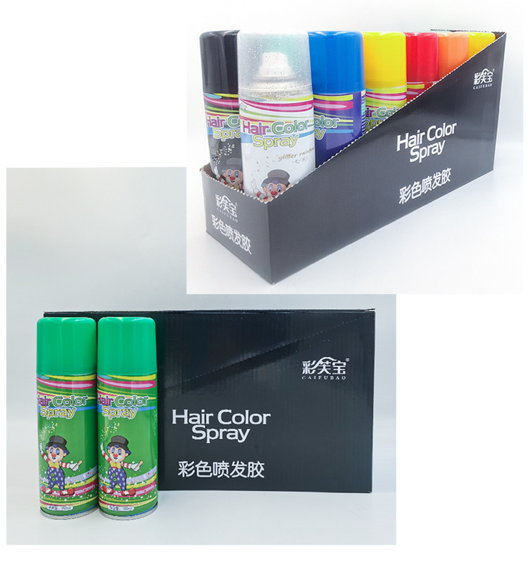 250ml ha personalizzato gli spruzzi non tossici wahsable di colore dei capelli per bellezza del salone
