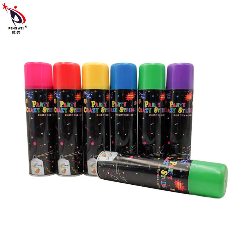 Colorevole Silly String Spray Party Crazy String Ribbon per il Festival del Ringraziamento