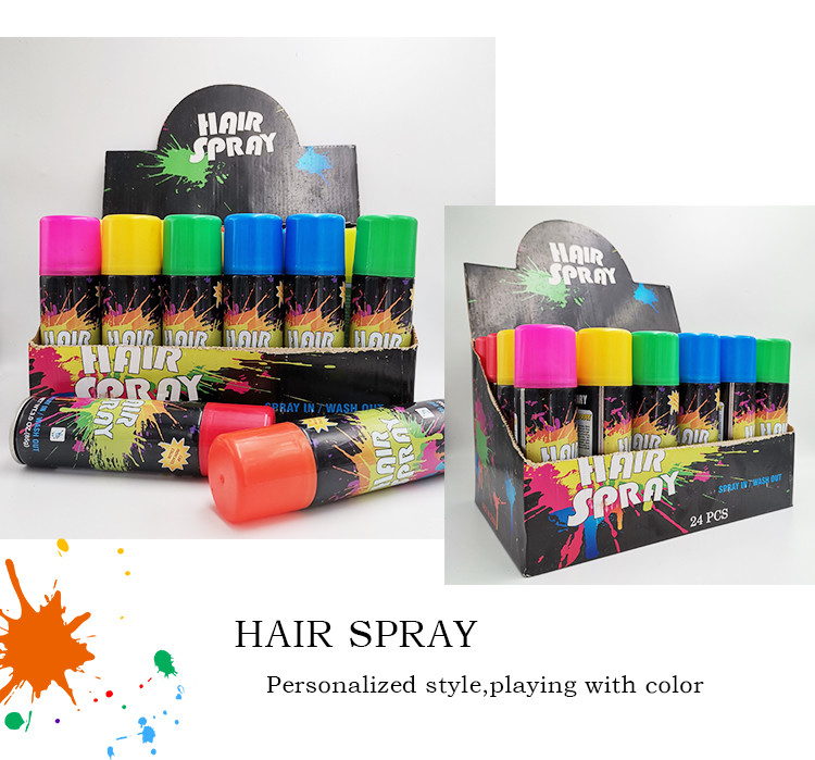 spruzzo di colore dei capelli del partito di 150ml Multiscene, spruzzo temporaneo inoffensivo di colore della tintura per capelli