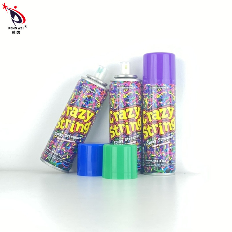 OEM 8+ Gamma d'età Spray String Goofy divertente colorato Spray String Silly