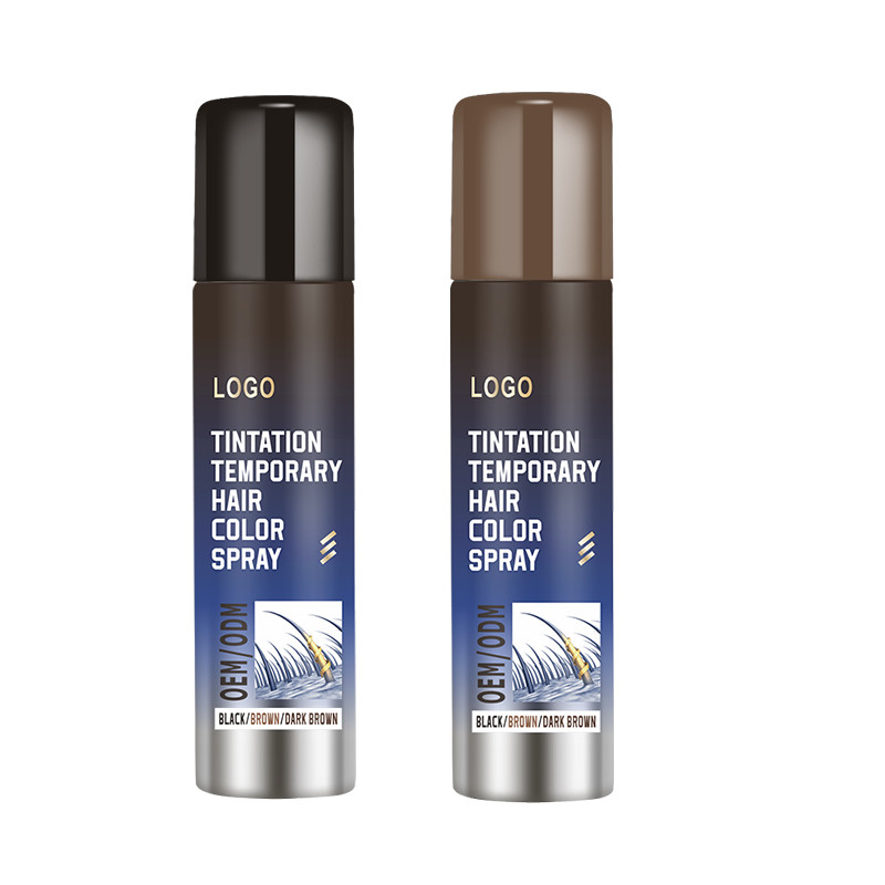 Personalizzare Temporary Root Touch Up Spray con formula non appiccicosa velocemente coprire capelli radice spray magico