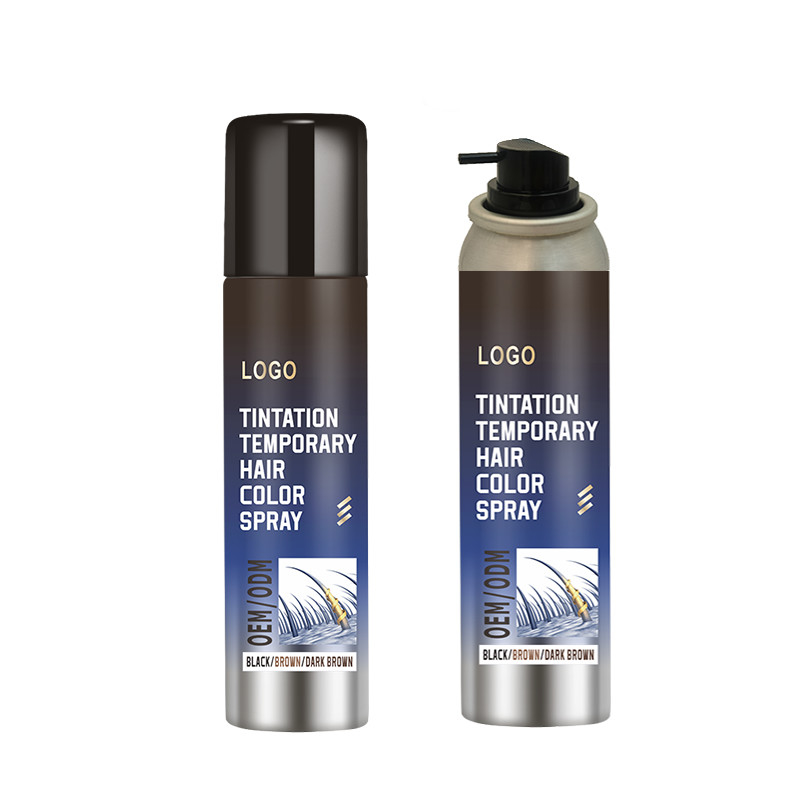 Personalizzare Temporary Root Touch Up Spray con formula non appiccicosa velocemente coprire capelli radice spray magico