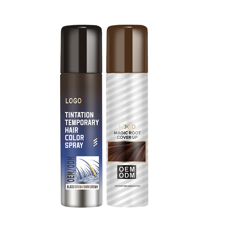 Personalizzare Temporary Root Touch Up Spray con formula non appiccicosa velocemente coprire capelli radice spray magico