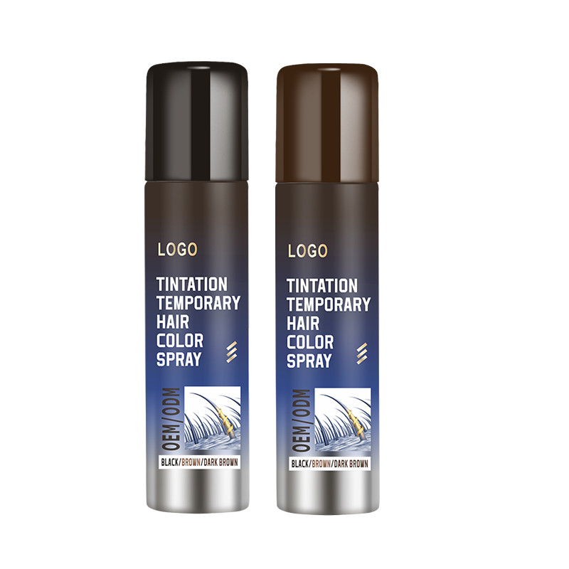 Personalizzare Temporary Root Touch Up Spray con formula non appiccicosa velocemente coprire capelli radice spray magico