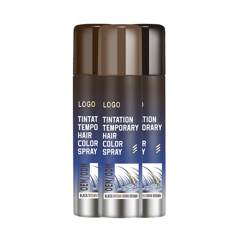 Personalizzare Temporary Root Touch Up Spray con formula non appiccicosa velocemente coprire capelli radice spray magico