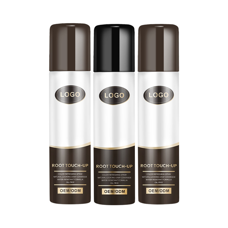 Colori per capelli di etichetta privata Spray di radice toccare fino a nascondere radici grigie in secondo