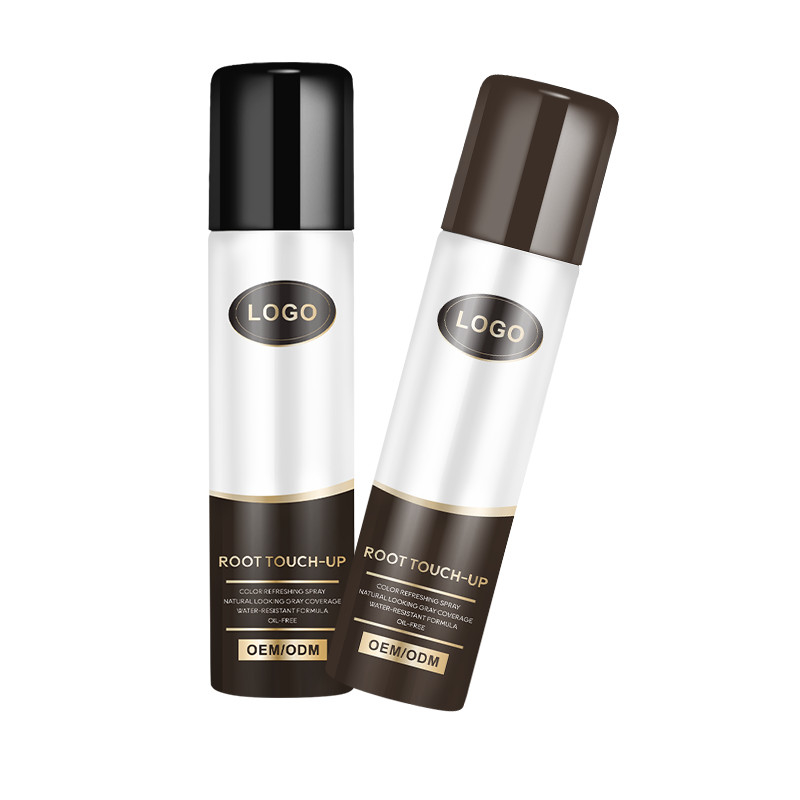 Colori per capelli di etichetta privata Spray di radice toccare fino a nascondere radici grigie in secondo