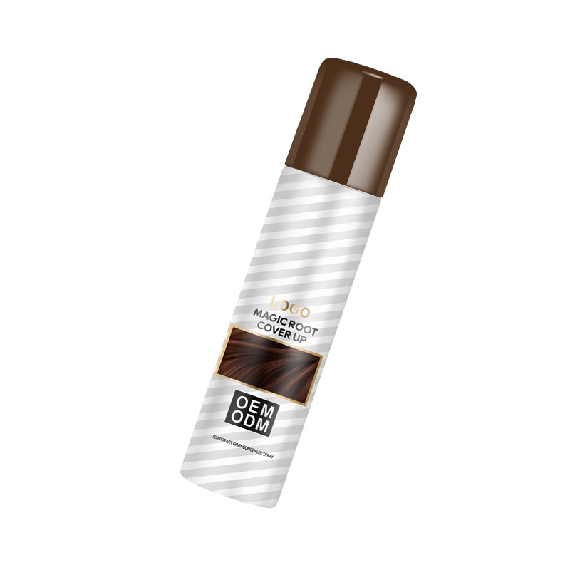 Colori per capelli di etichetta privata Spray di radice toccare fino a nascondere radici grigie in secondo