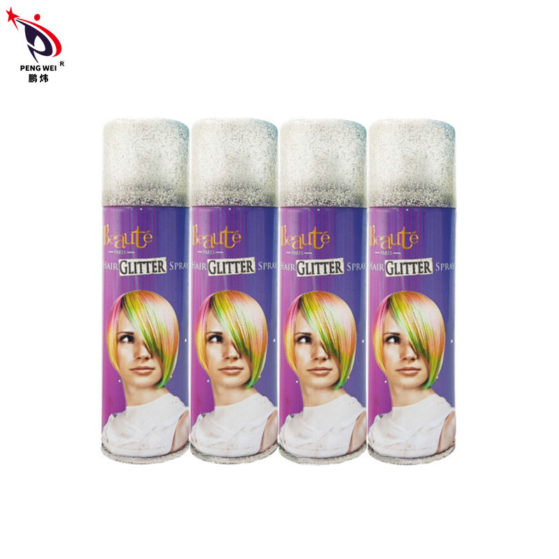 Spray temporaneo per colorare i capelli Spray per capelli luminosi per un aspetto elegante