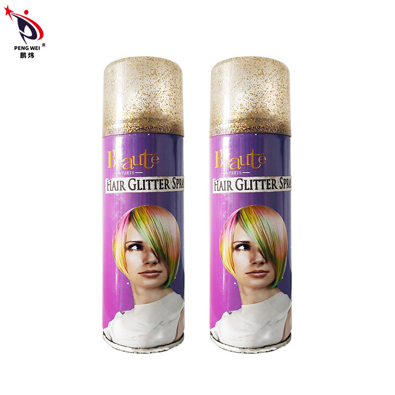 Spray temporaneo per colorare i capelli Spray per capelli luminosi per un aspetto elegante