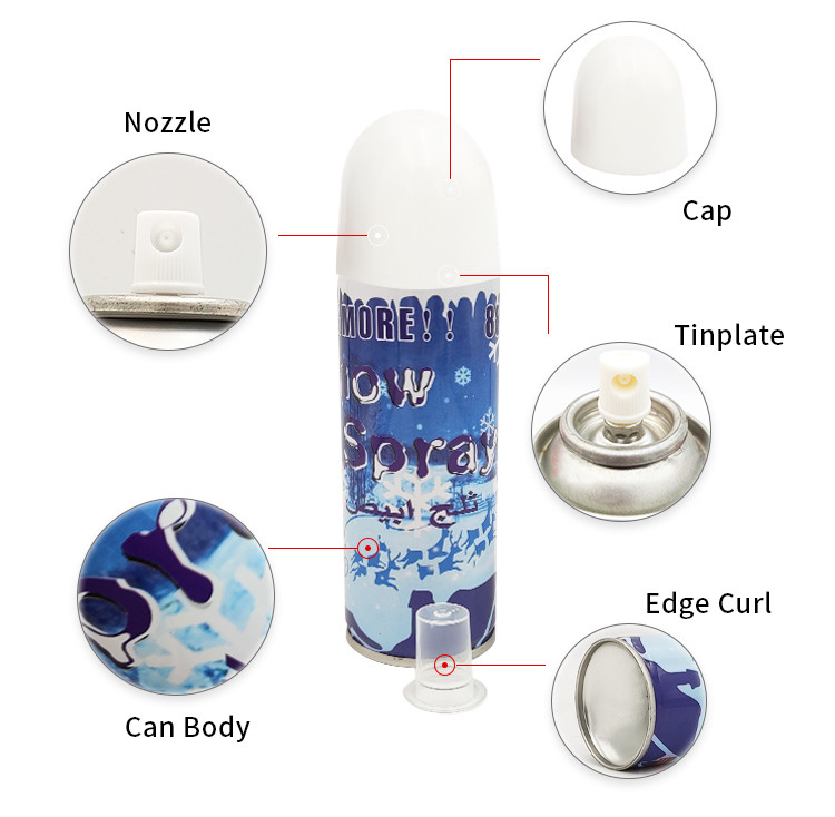 250 ml Good Formula Foam Snow Spray Festa di nozze Festa di nozze Spray di neve in lattina
