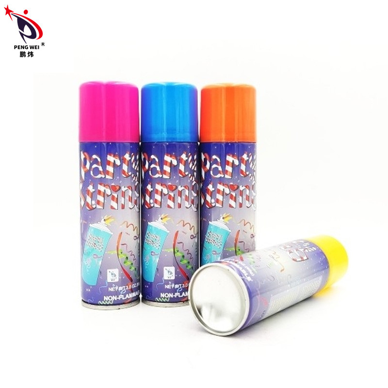 Custom Made Funny 80g Colorato Silly String Spray Celebrazione del matrimonio