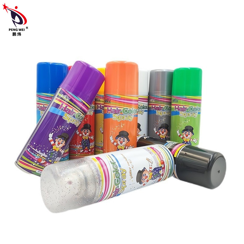 il colore temporaneo eliminabile dei capelli 250ml spruzza la designazione dei capelli spruzza la decorazione unisex del partito